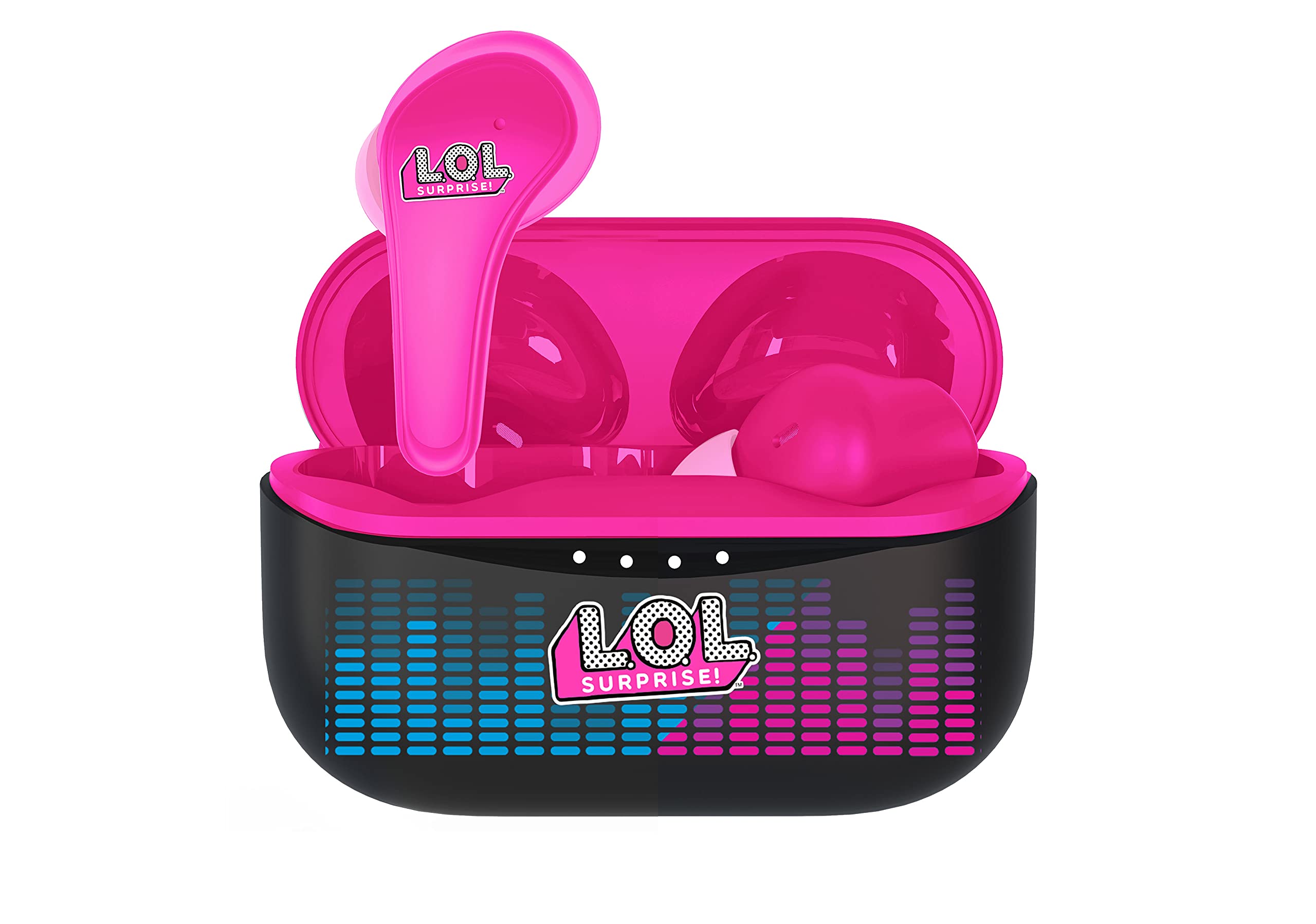 OTL Technologies - Auriculares LOL inalámbricos Bluetooth V5.0 para niños con Carcasa de Carga.