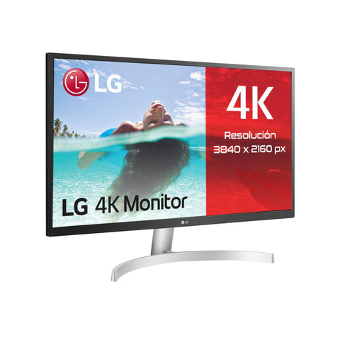 Monitor Profesional Polivalente LG UltraFine 27UL500P-W 27'/ 4K/ Blanco