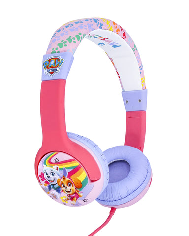 OTL Technologies Paw Patrol Rainbow - Auriculares con Cable para niños de 3 a 7 años, Negro