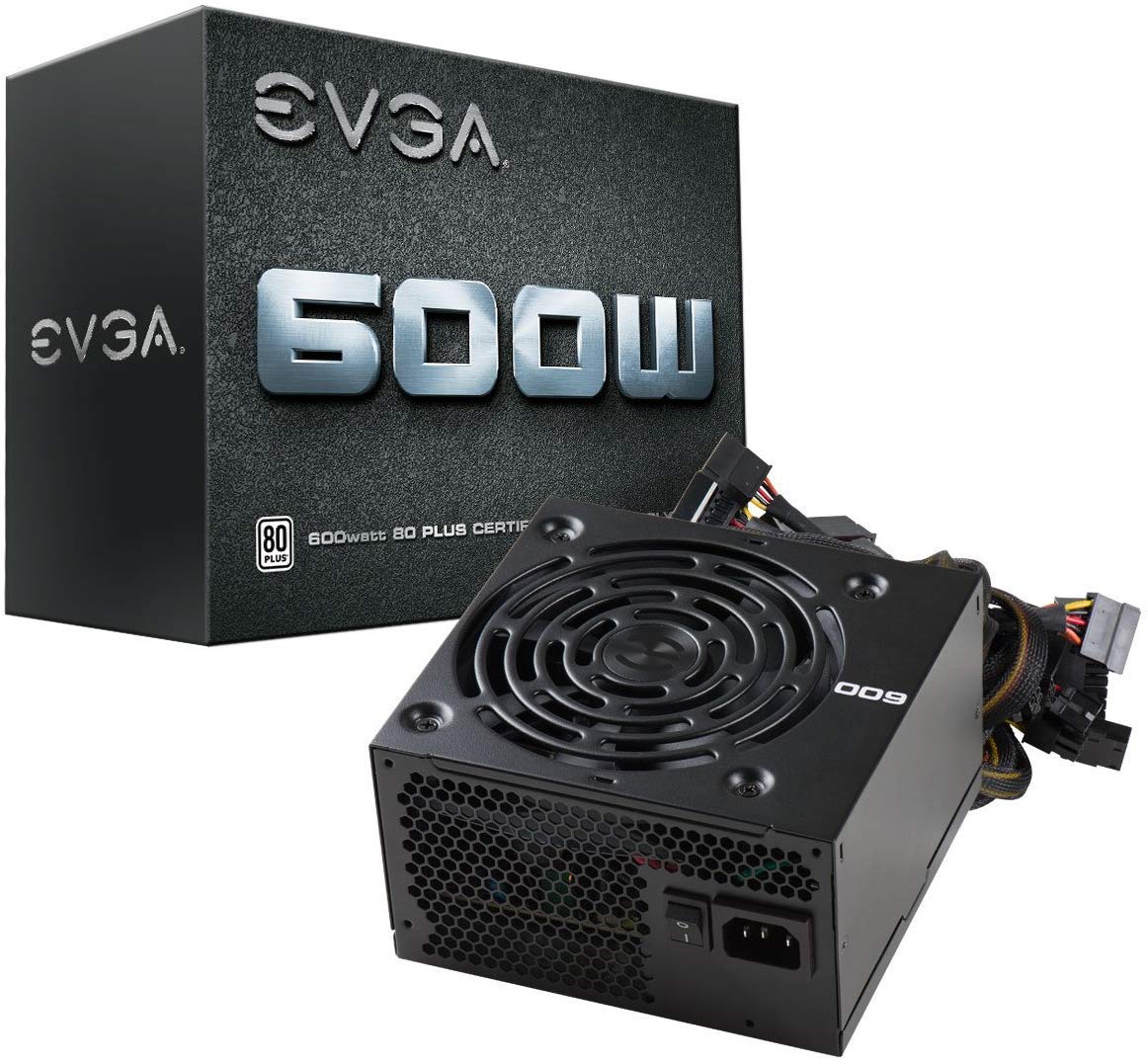 Fuente de alimentación EVGA 600W/ 600W/ Ventilador 12cm/ 80 Plus