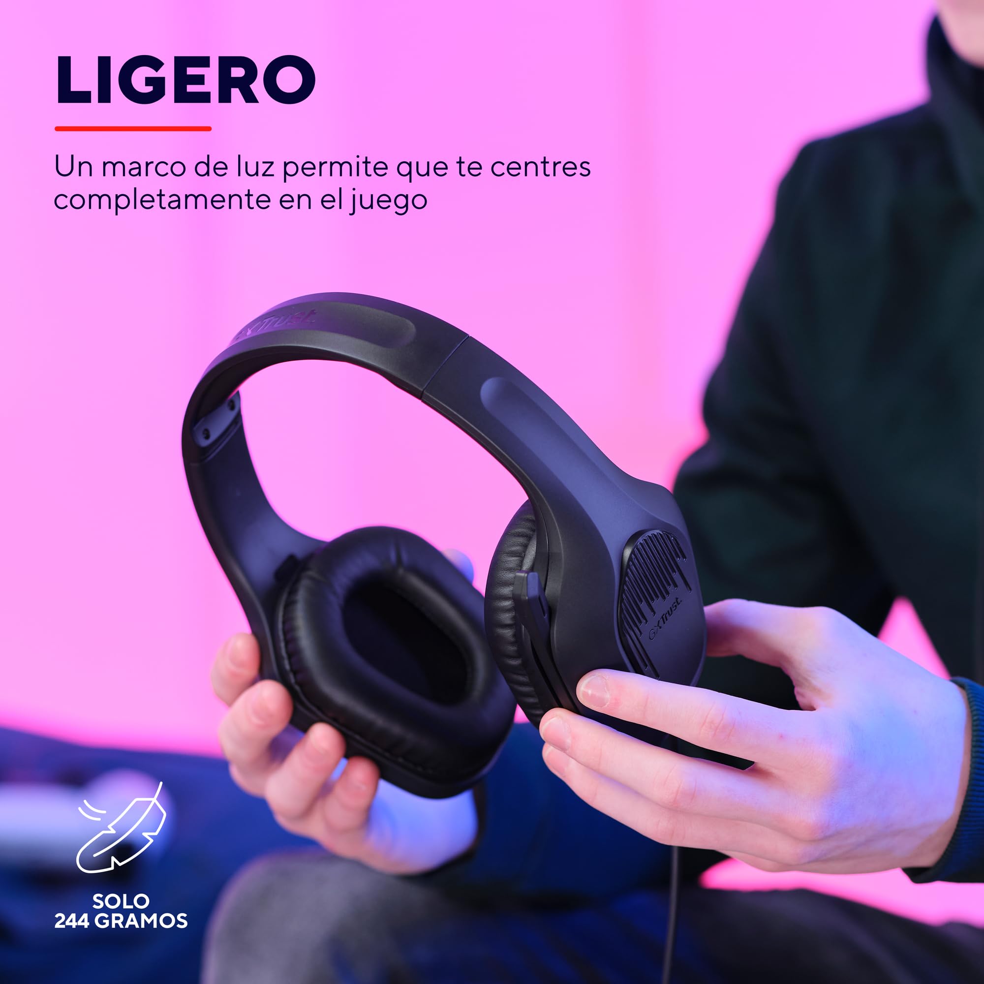 Auriculares Gaming con Micrófono Trust Gaming GXT 415 Zirox/ Jack 3.5/ Negros