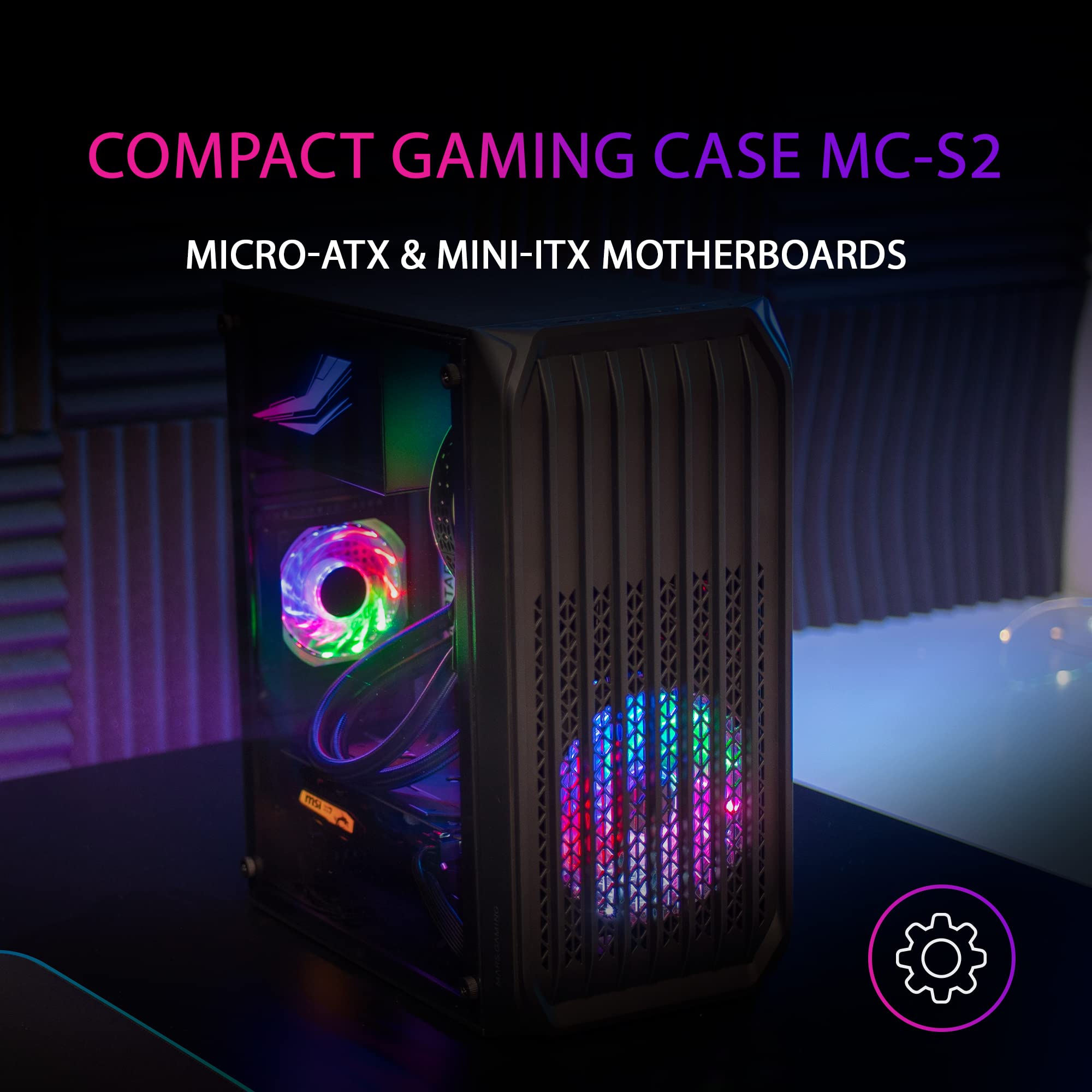 Caja Gaming Minitorre Mars Gaming MC-S2