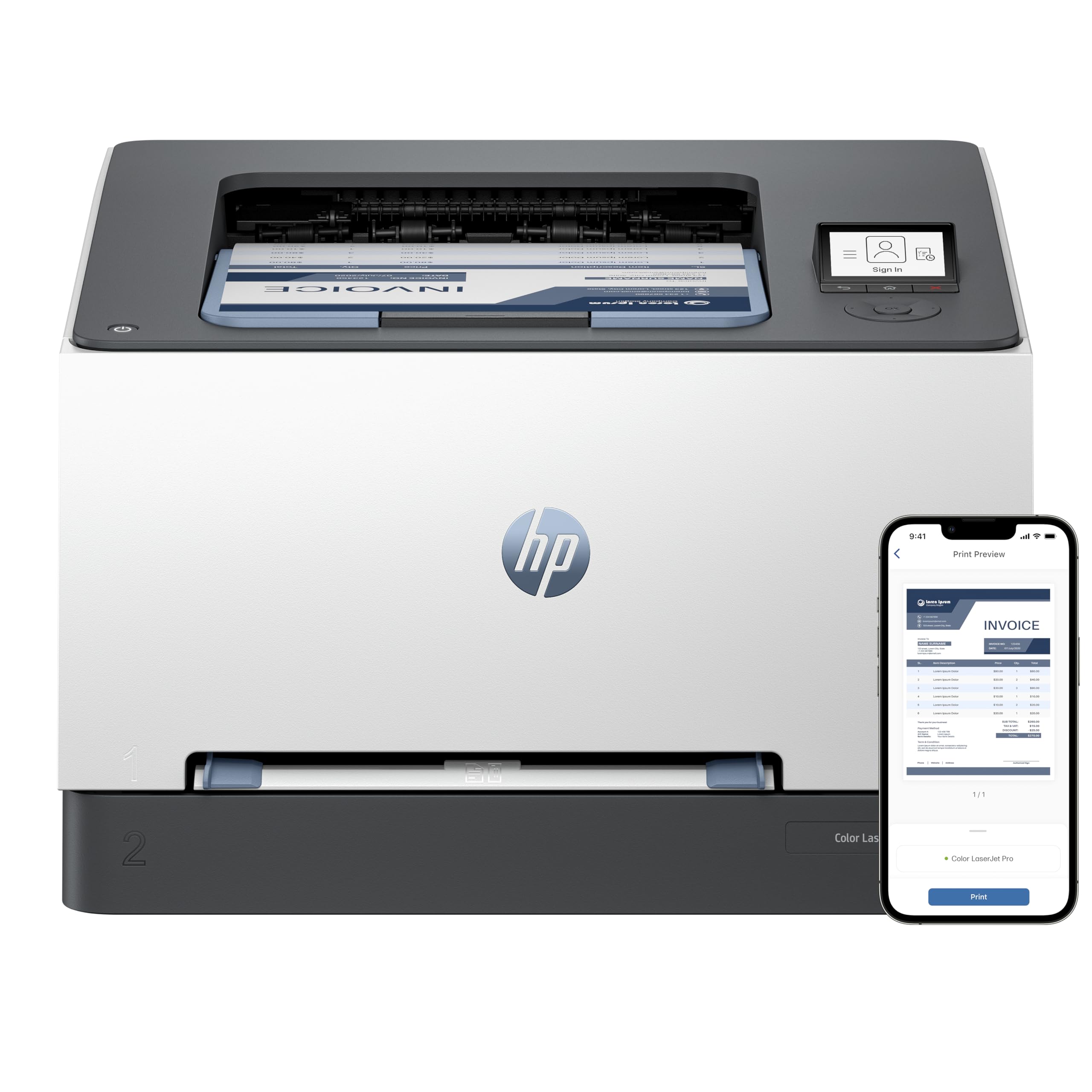 Impresora Láser Color HP LaserJet Pro 3202DW WiFi/ Dúplex/ Blanca