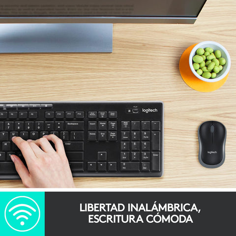 Teclado y Ratón Inalámbricos Logitech Wireless Combo MK270