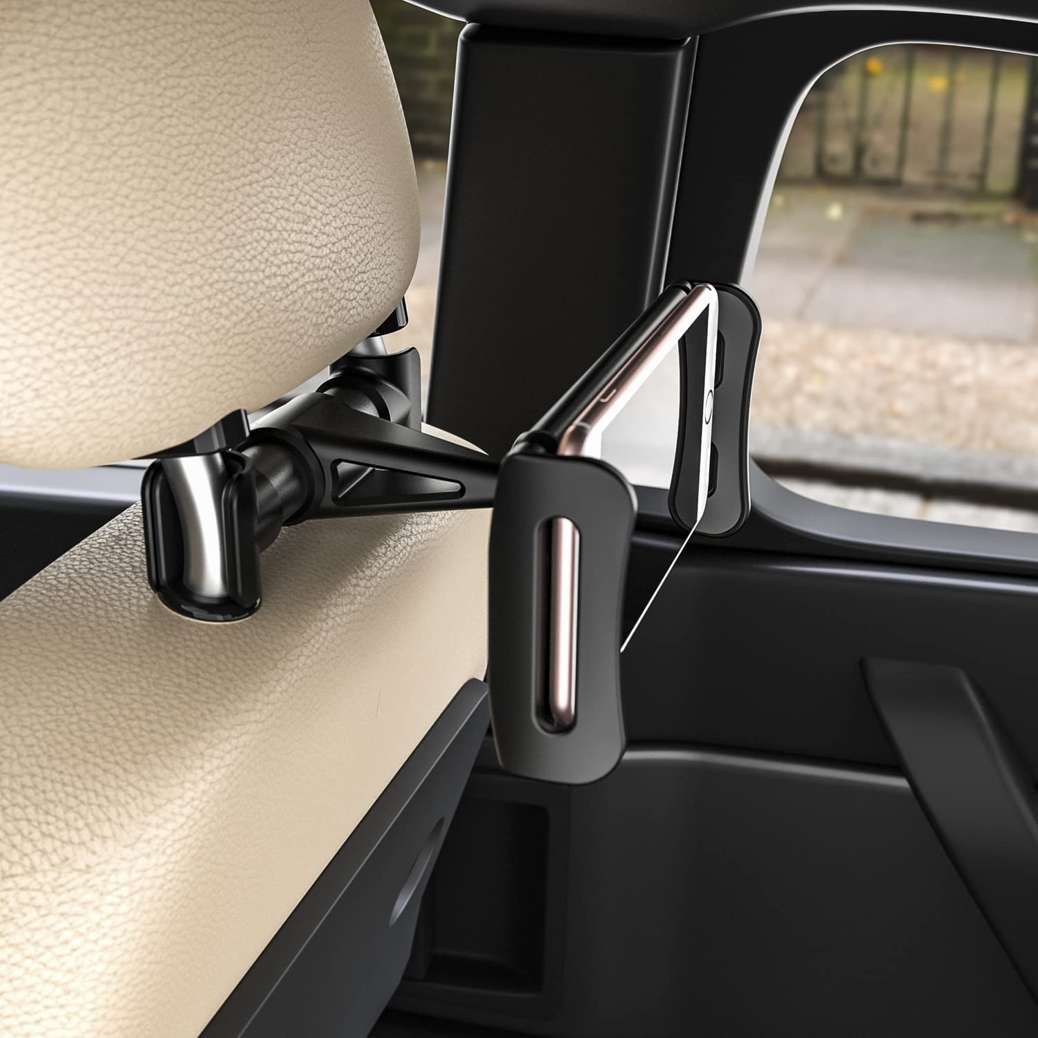 Soporte de Coche para Smartphone/Tablet Aisens MSC1P-107/ Negro