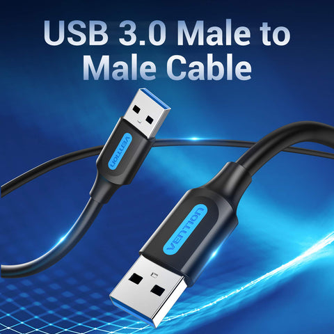 Cable USB 3.0 Vention CONBI/ USB Macho - USB Macho/ 5Gbps/ 3m/ Negro