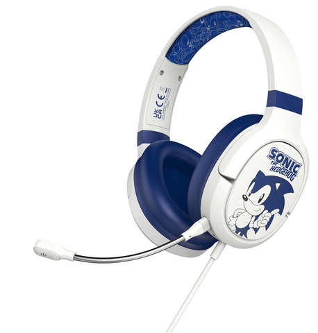 OTL Technologies Sega Classic Sonic The Hedgehog Pro G1 - Auriculares para Juegos, Color Blanco