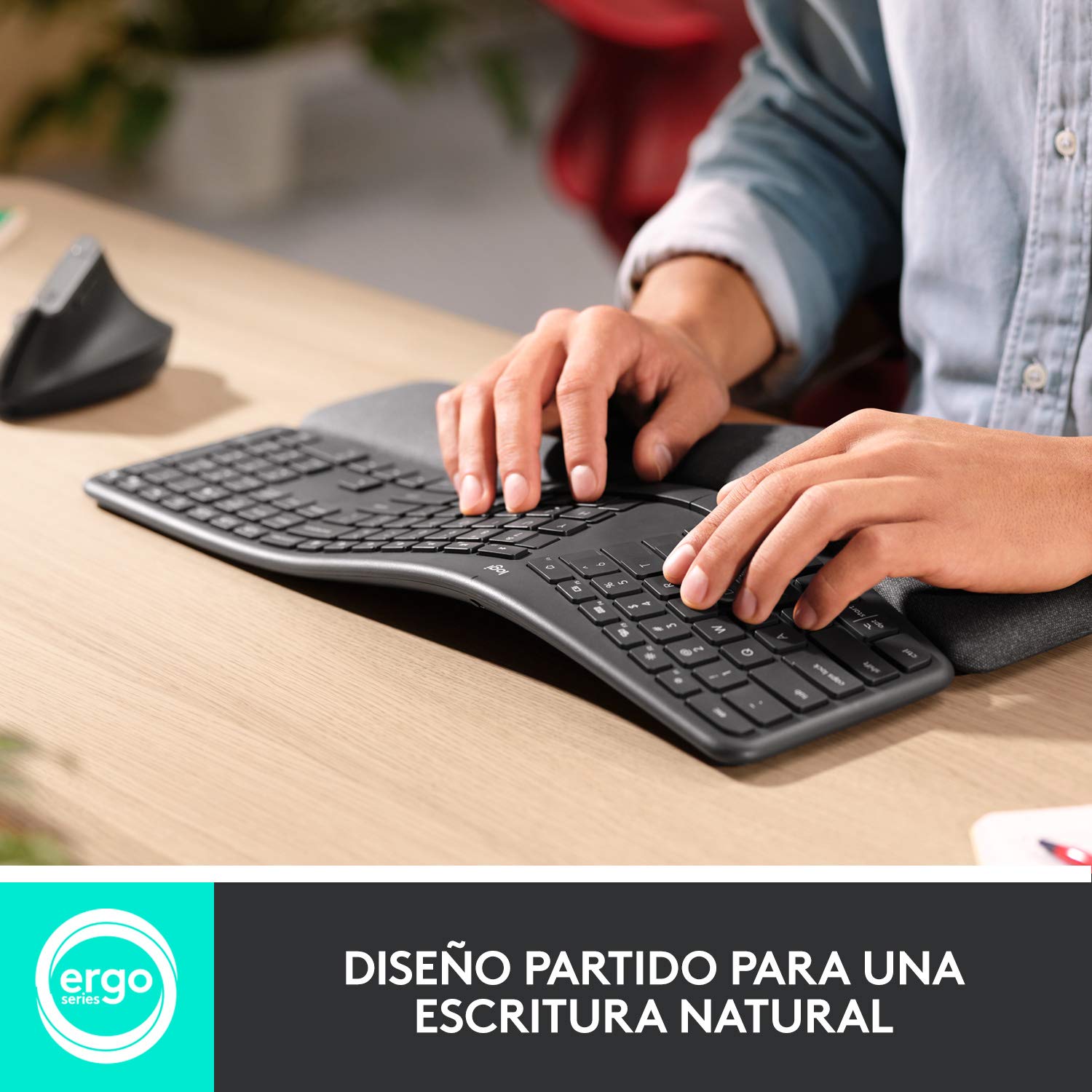 Teclado Inalámbrico por Bluetooth Logitech Ergo K860