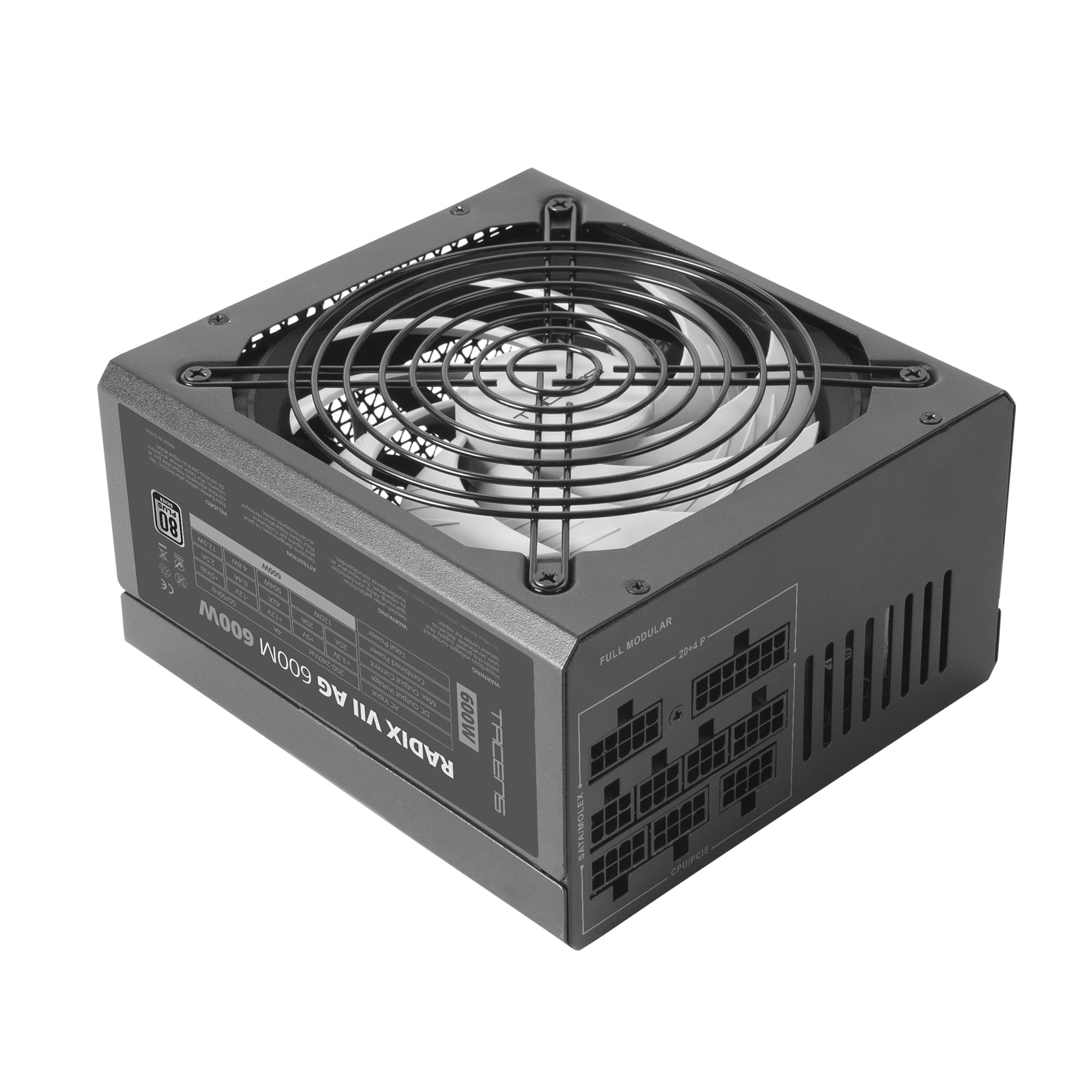 Fuente de Alimentación Tacens Radix VII AG 600M/ 600W/ Ventilador 14cm/ 80 Plus Silver