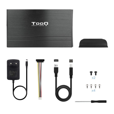 Caja Externa para Disco Duro de 3.5' TooQ TQE-3520B/ USB 2.0