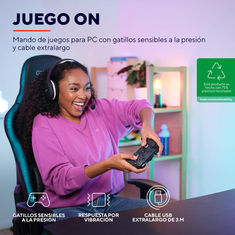 Gamepad Trust Gaming GXT 542 MUTA Inalámbrico