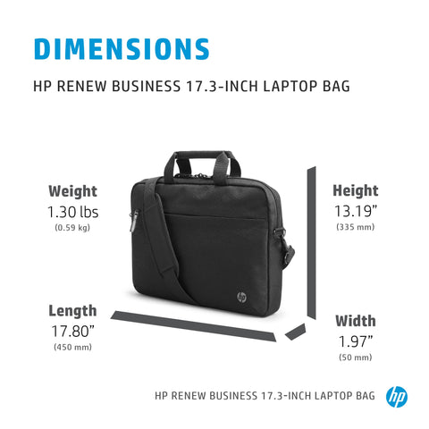 Maletín HP Renew Business para Portátiles hasta 17.3'/ Negro