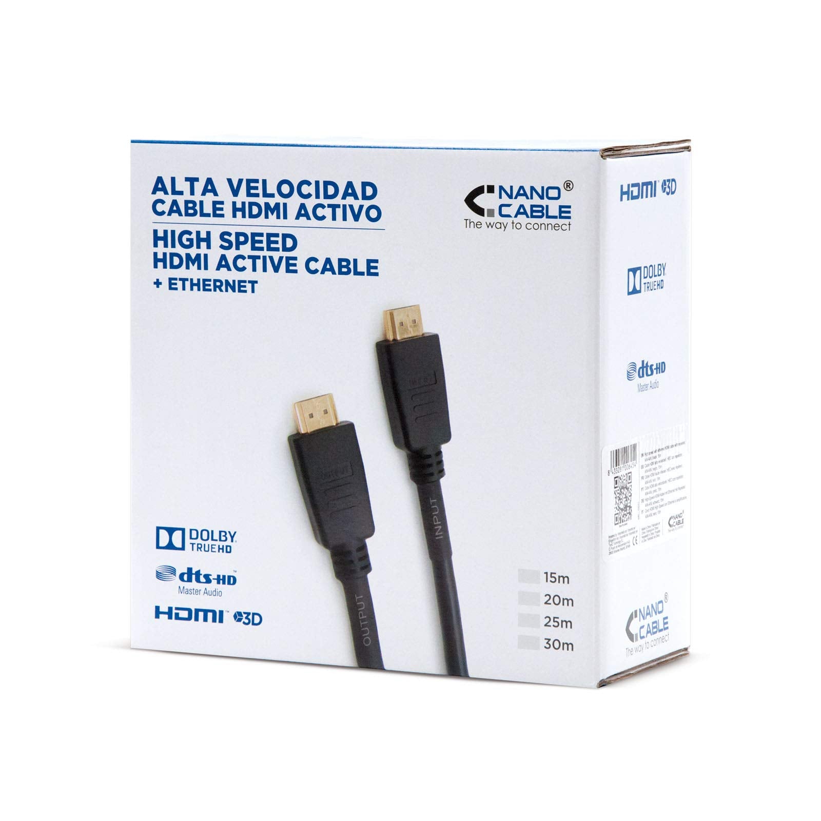 Cable HDMI 1.4 Nanocable 10.15.1815/ HDMI Macho - HDMI Macho/ 15m/ Negro