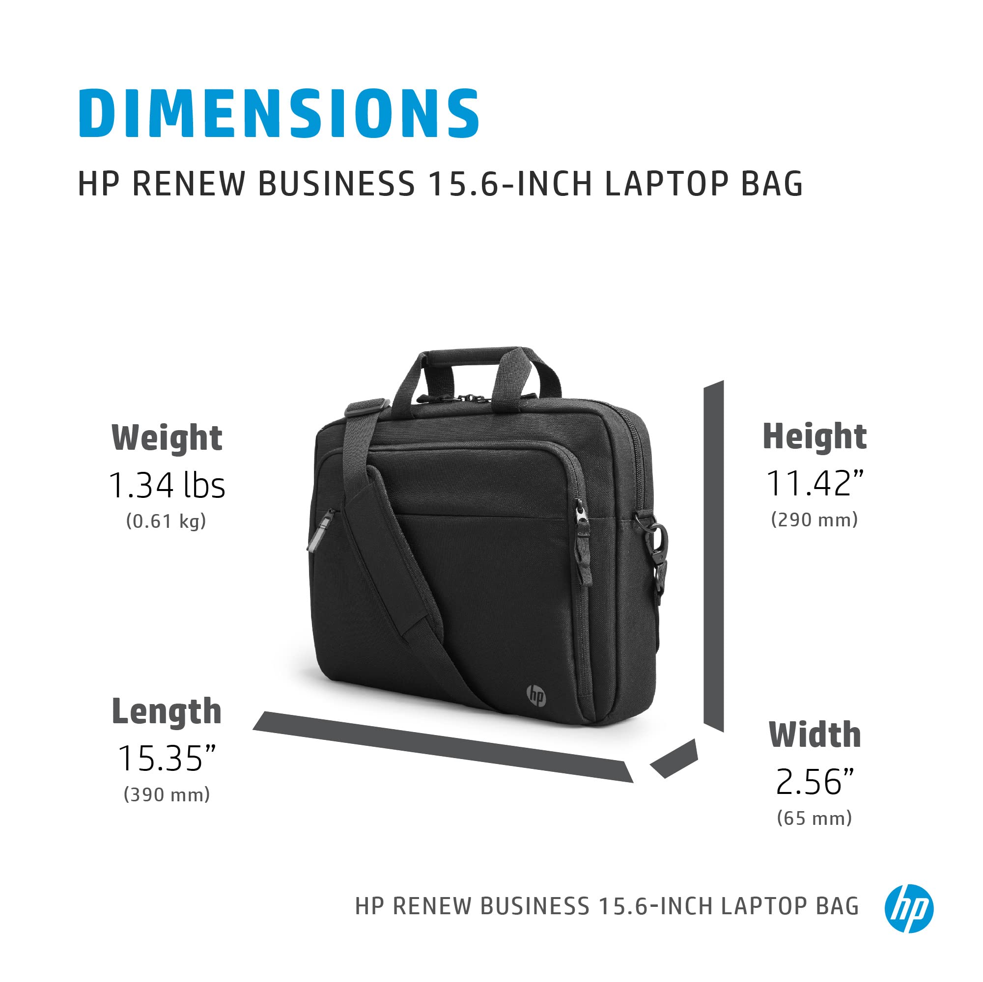 Maletín HP Renew Business para Portátiles hasta 15.6'/ Negro