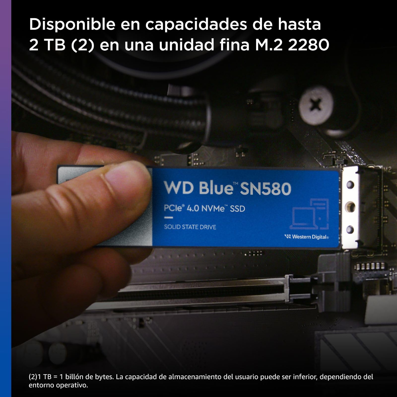 Disco SSD Western Digital WD Blue SN580 1TB/ M.2 2280 PCIe