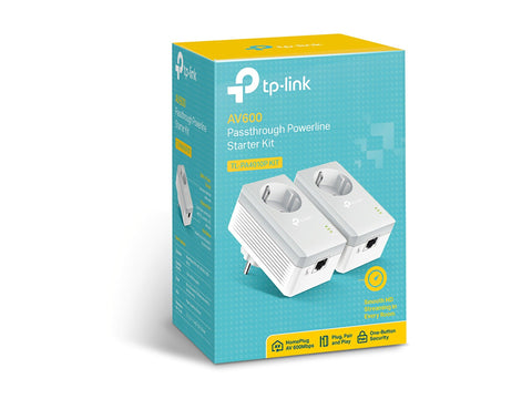 Adaptador Powerline TP-Link TL-PA4010P KIT 600Mbps/ Alcance 300m/ Pack de 2