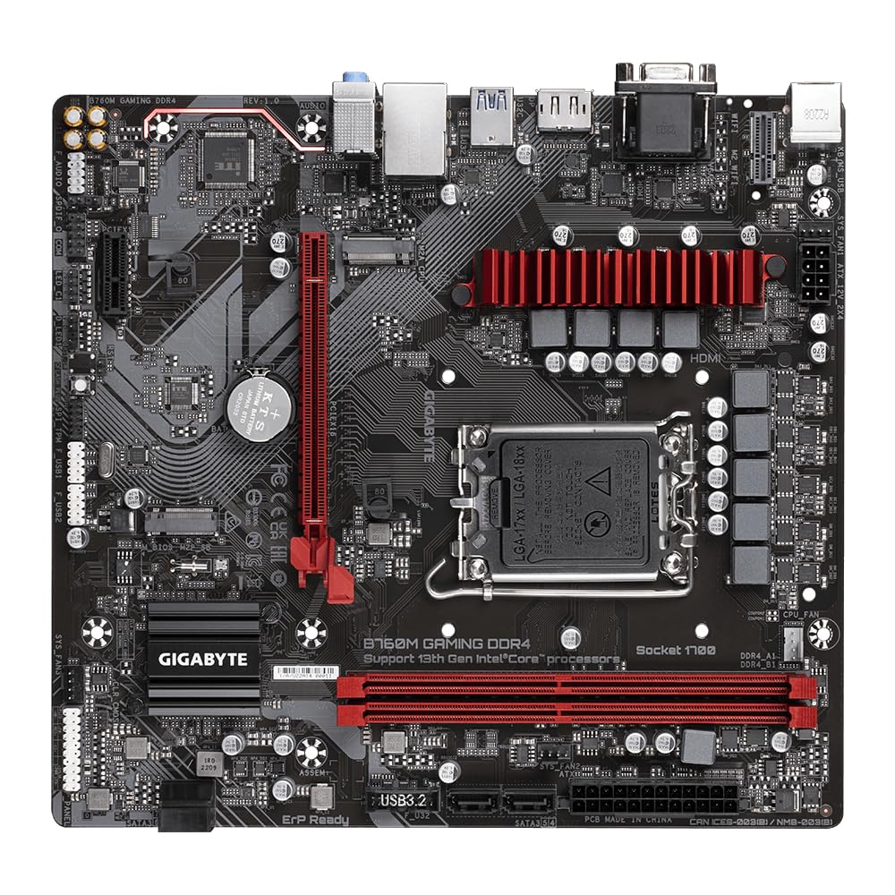 Placa Base Gigabyte B760M GAMING DDR4 Socket 1700/ Micro ATX