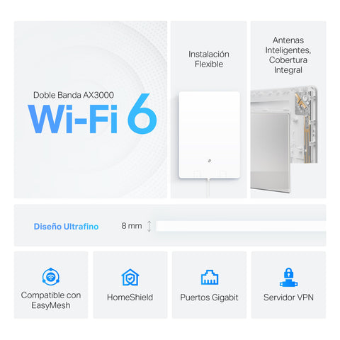 Router Inalámbrico TP-Link Archer Air R5/ WiFi 6/ 3000 Mbps/ 2.4GHz 5GHz/ 4 Antenas/ WiFi 802.11ax/ac/n/a/ - n/b/g