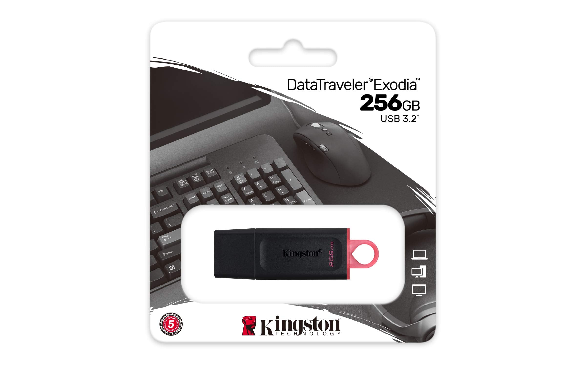 Pendrive 256GB Kingston DataTraveler Exodia USB 3.2