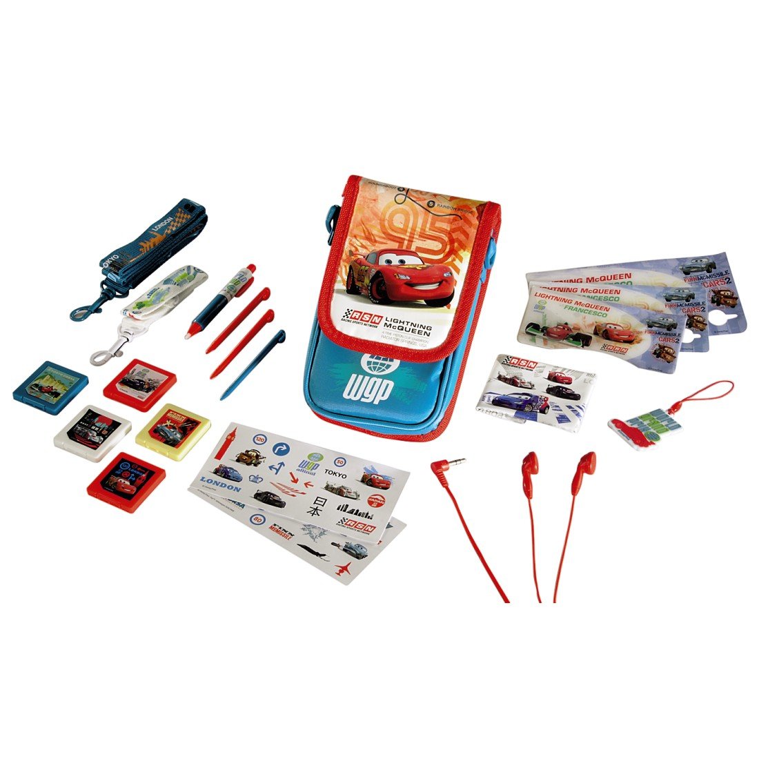 BG Games Cars 2 Kit - accesorios de juegos de pc (Azul, Multicolor, Rojo, Color blanco)