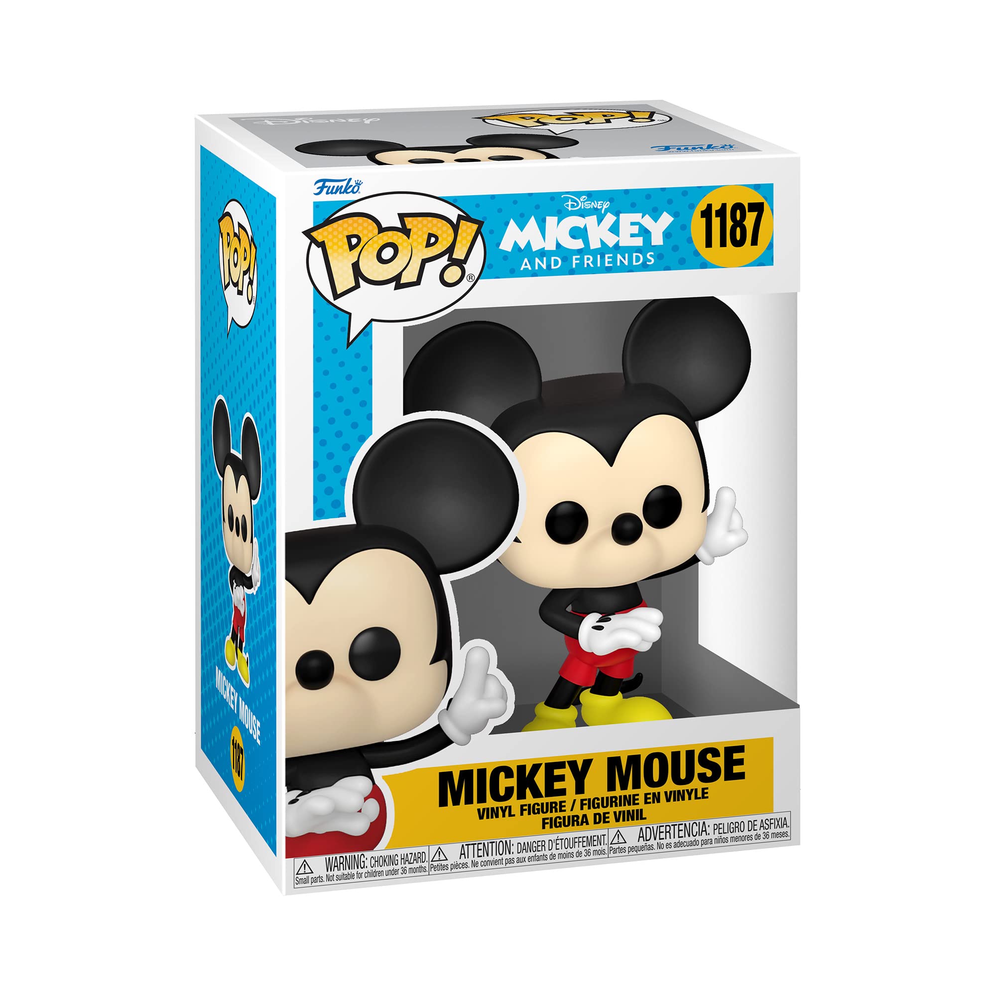 Funko POP! Disney: Classics - Mickey Mouse - Figuras Miniaturas Coleccionables Para Exhibición - Idea De Regalo - Mercancía Oficial - Juguetes Para Niños Y Adultos - Muñeco Para Coleccionistas