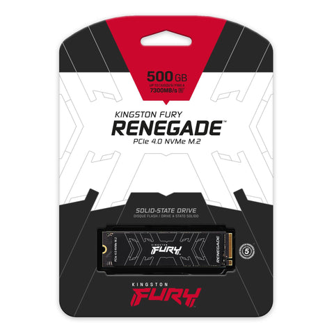 Disco SSD Kingston FURY Renegade 500GB/ M.2 2280 PCIe 4.0/ Con Difusor Térmico