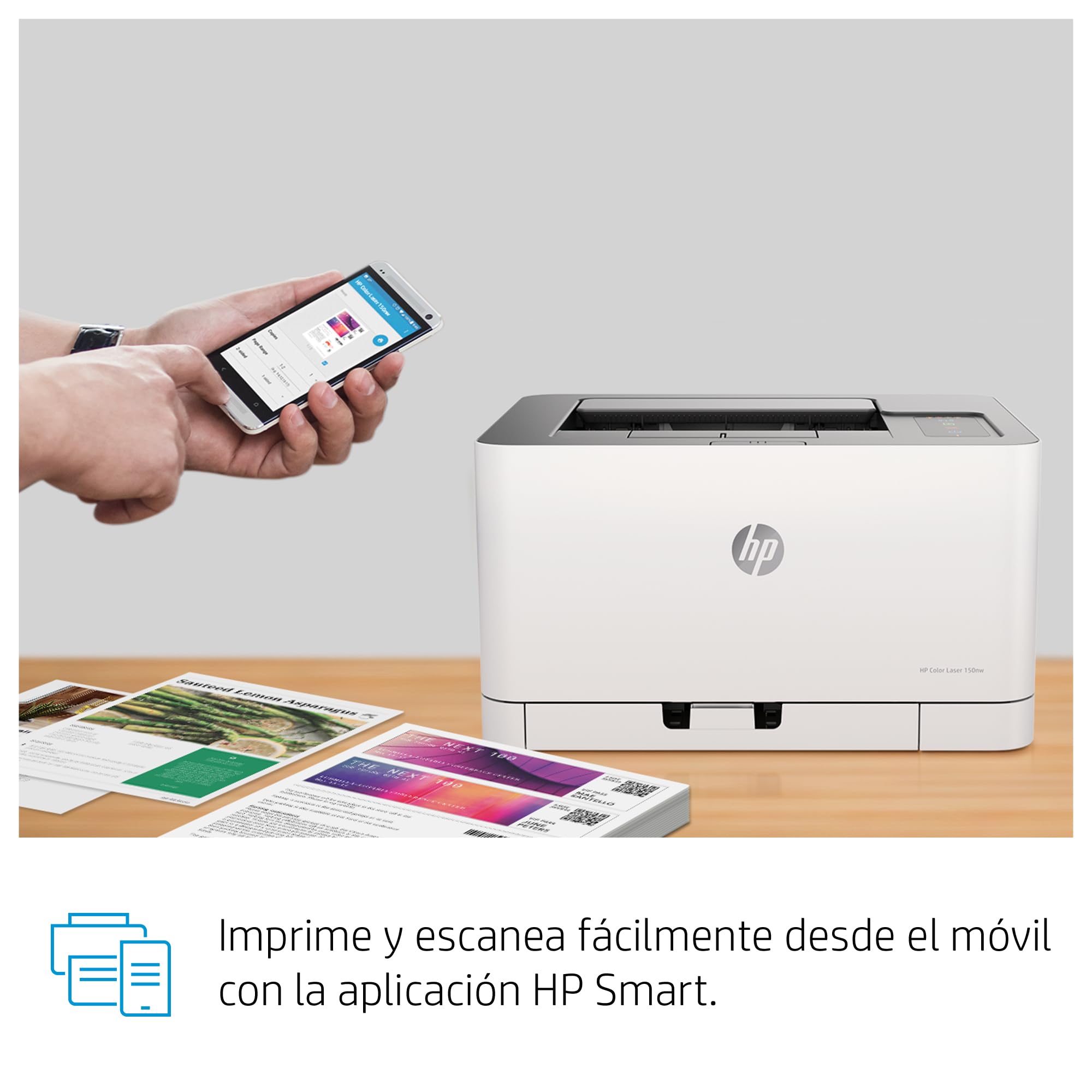 Impresora Láser Color HP 150NW WiFi/ Blanca