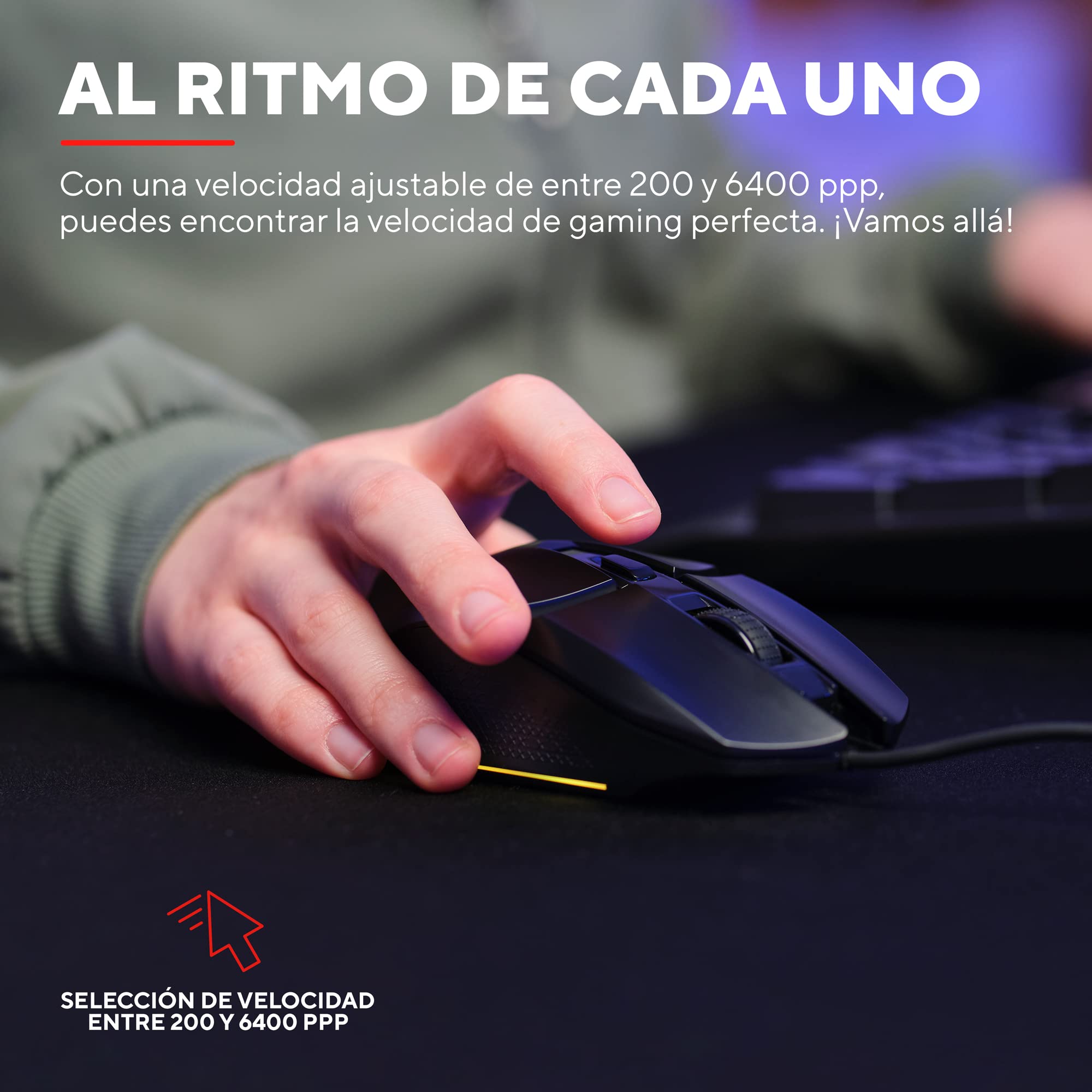 Ratón Gaming Trust Gaming GXT 109 Felox/ Hasta 6400 DPI