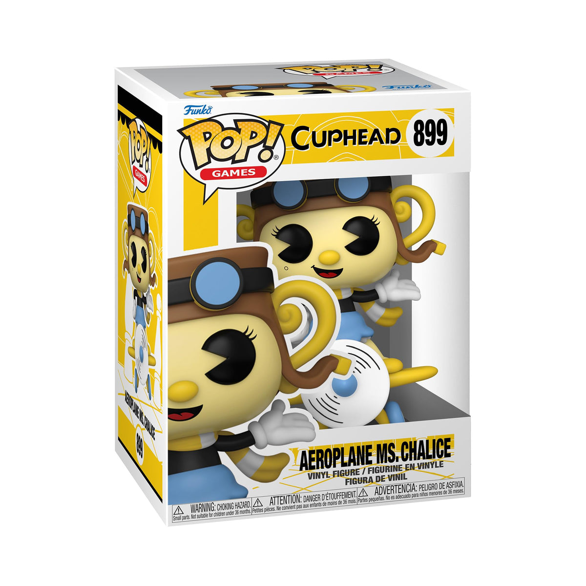 Funko Pop! Games: Cuphead - Chef Saltbaker - Aeroplane Chalice - Figura de Vinilo Coleccionable - Idea de Regalo- Mercancia Oficial - Juguetes para Niños y Adultos - Video Games Fans