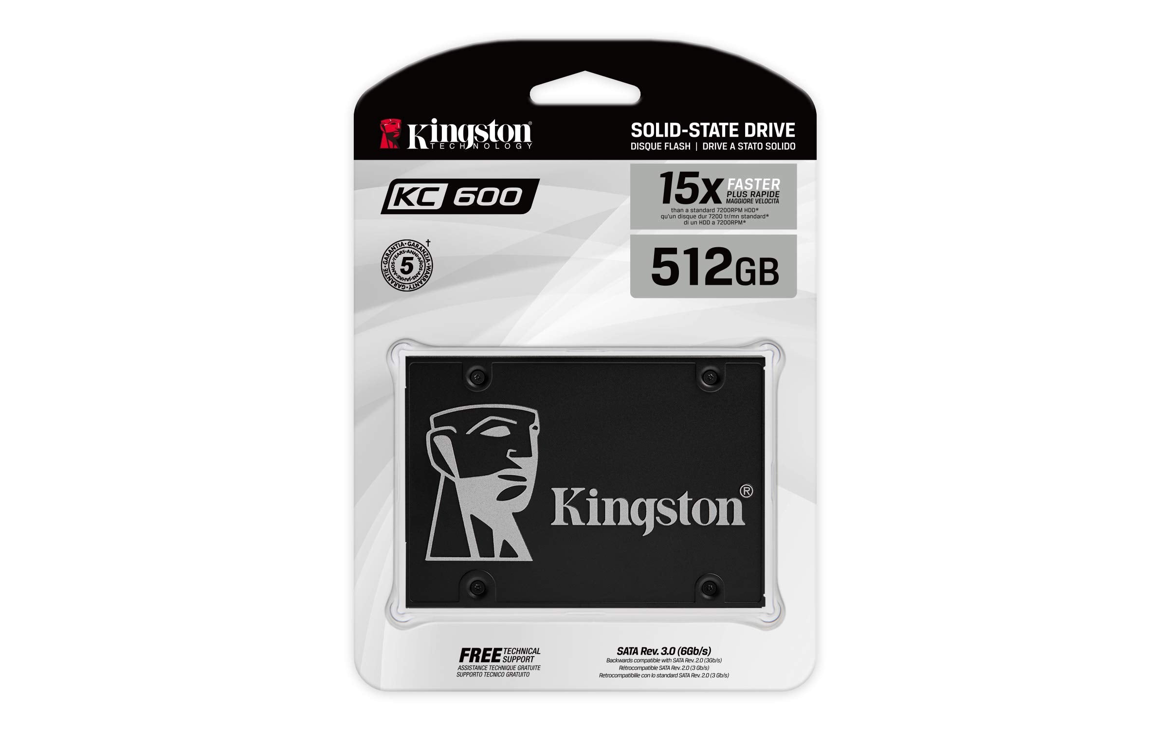 Disco SSD Kingston SKC600 512GB/ SATA III/ Full Capacity