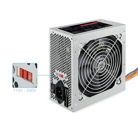 Fuente de Alimentación TooQ TQEP-500S-INT/ 500W/ Ventilador 12cm