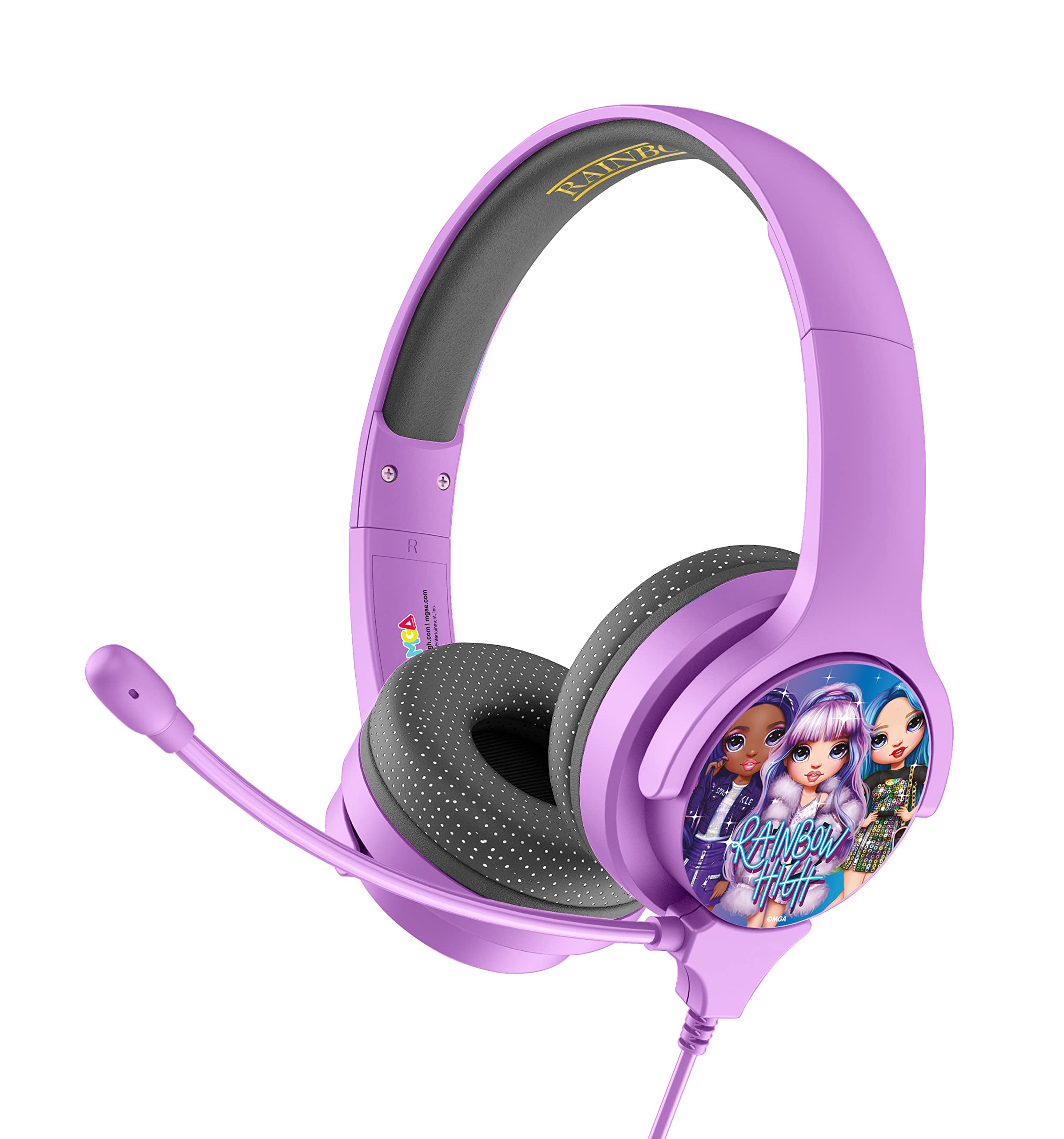 OTL Technologies RH0926 Rainbow High Interactive Wired Study Auriculares con Micrófono Desmontable