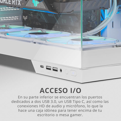 Caja Gaming Semitorre Nox Hummer Astra Neo/ Blanca