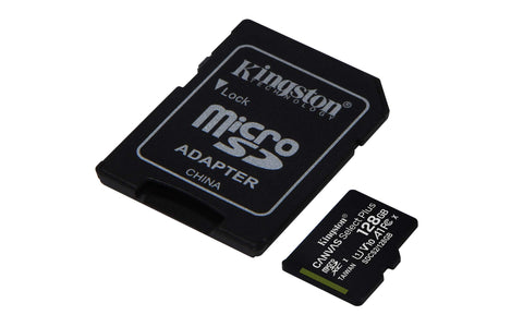 Tarjeta de Memoria Kingston CANVAS Select Plus 128GB microSD XC con Adaptador/ Clase 10/ 100MBs