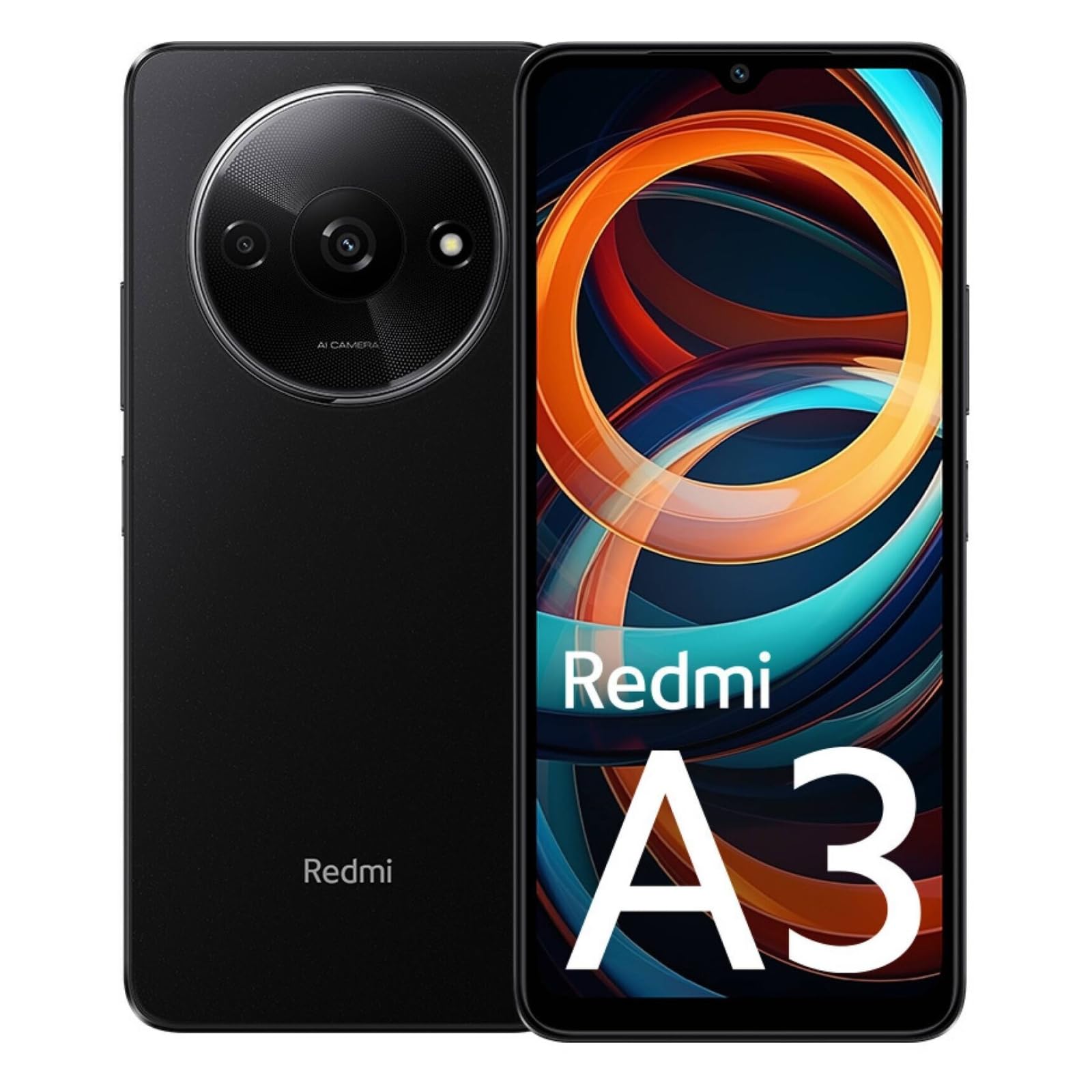 Smartphone Xiaomi Redmi A3 4GB/ 128GB/ 6.71'/ Negro Medianoche