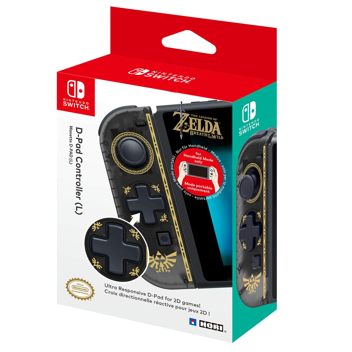 HORI - Controlador D-Pad (izquierdo) Zelda (Nintendo Switch) Solo para "modo portatil".