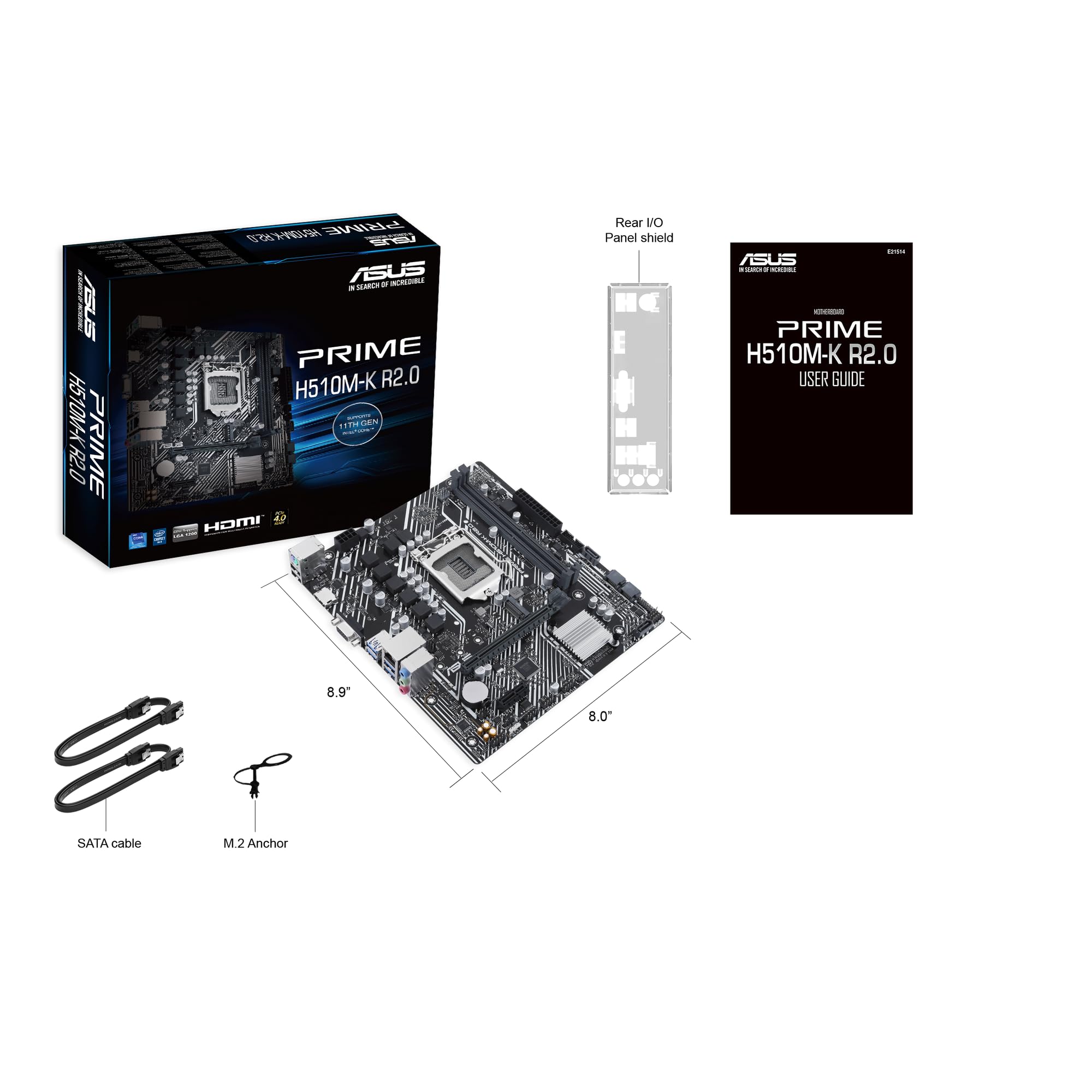 Placa Base Asus Prime H510M-K R2.0 Socket 1200/ Micro ATX