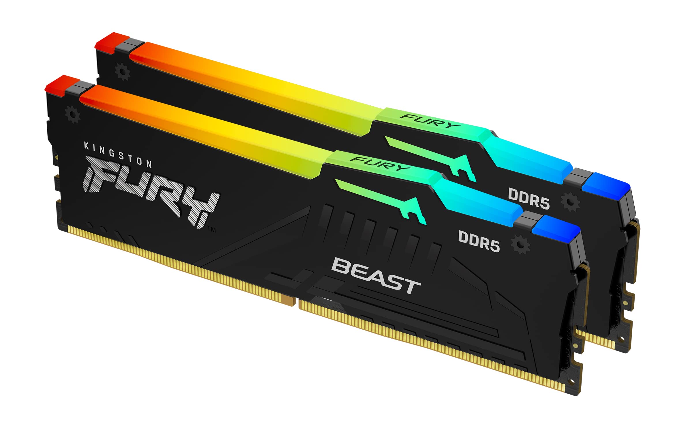 Memoria RAM Kingston FURY Beast RGB 2 x 16GB/ DDR5/ 6000MHz/ 1.4V/ CL30/ DIMM