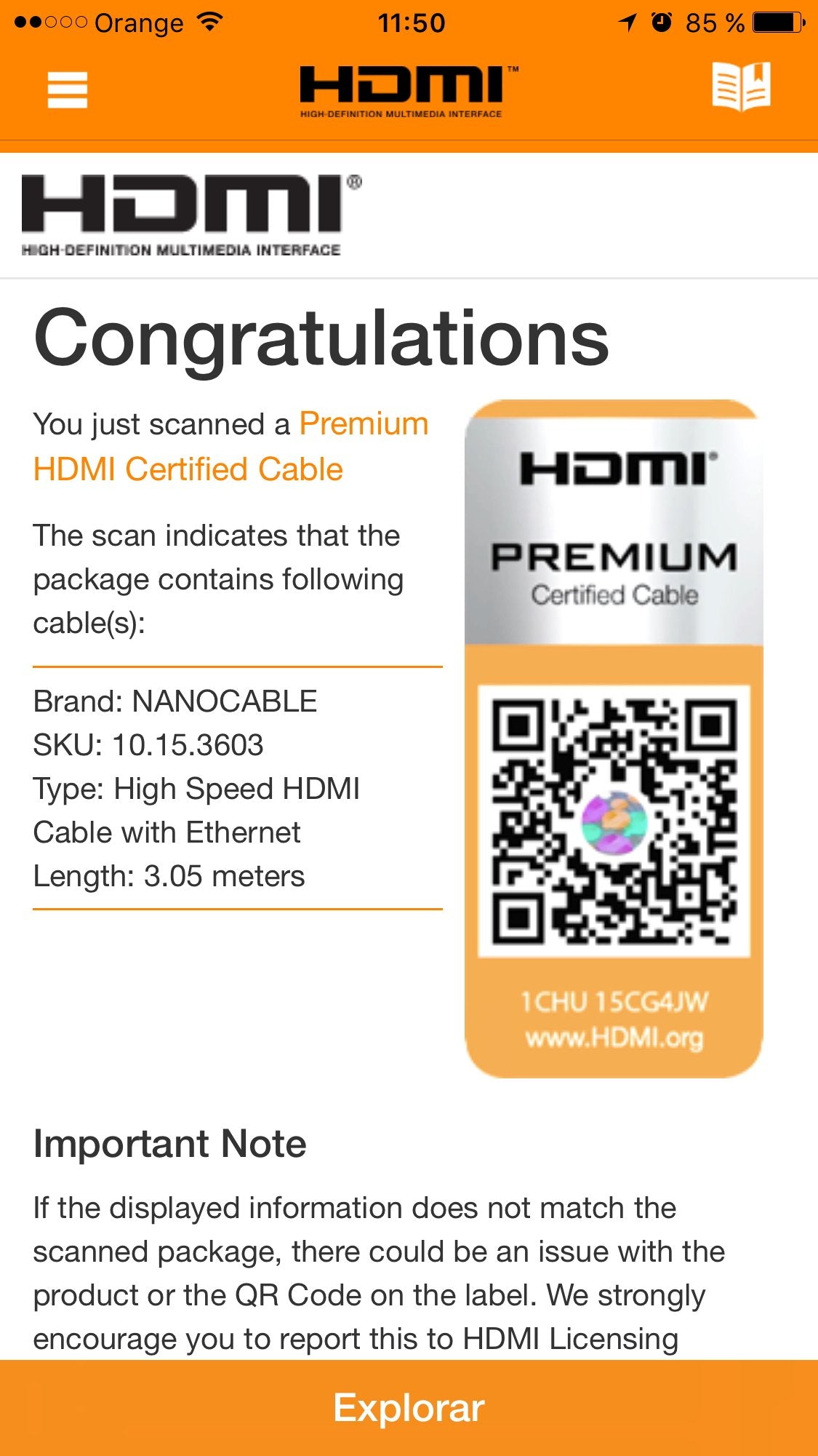 Cable HDMI 2.0 4K Nanocable 10.15.3603/ HDMI Macho - HDMI Macho/ 3m/ Certificado/ Negro