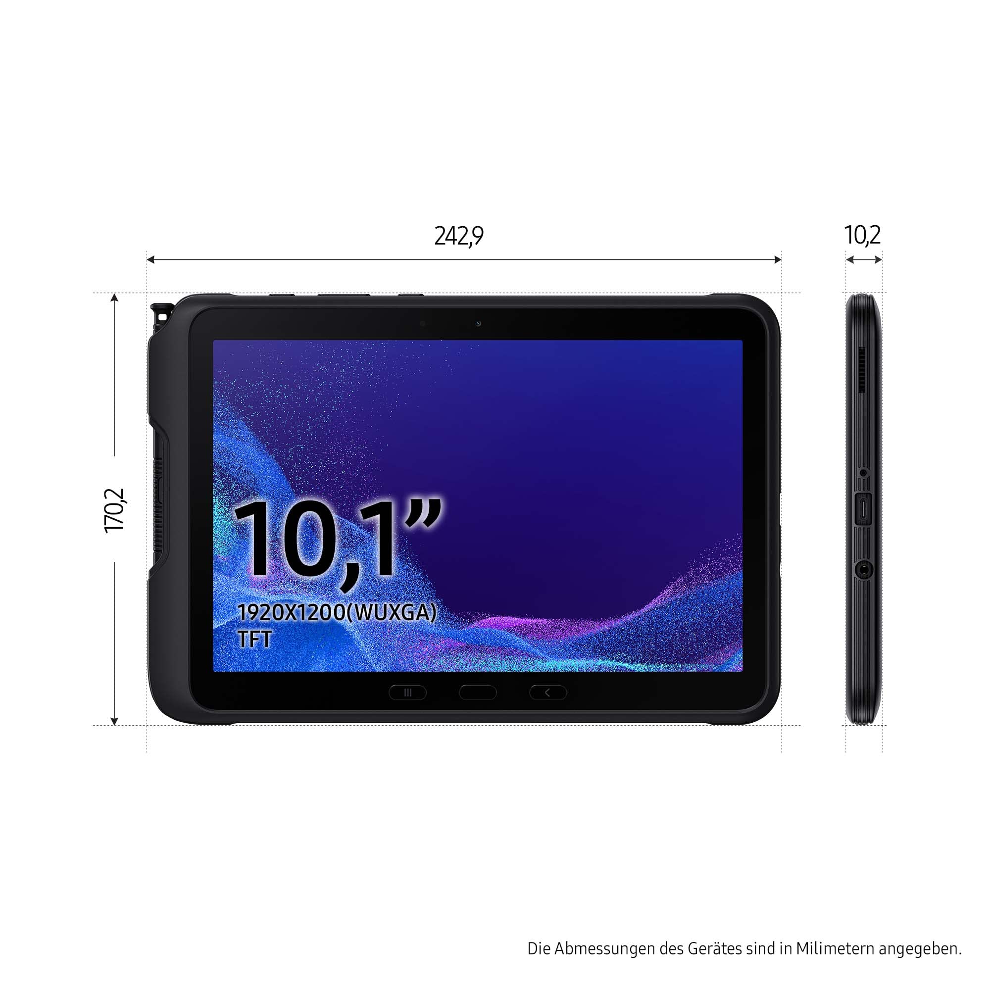 Tablet Samsung Galaxy Tab Active4 Pro 10.1'/ 4GB/ 64GB/ Octacore/ Negra