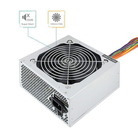 Fuente de Alimentación TooQ TQEP-500SSE/ 500W/ Ventilador 12cm