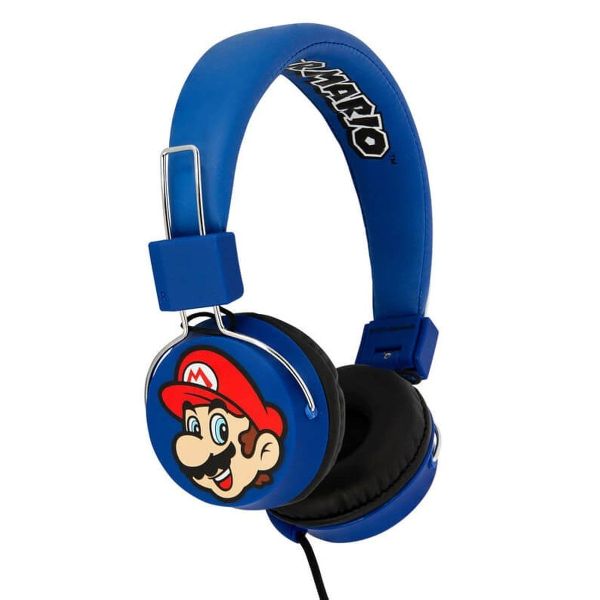 Otl Technologies - Auriculares con Cable Azules Super Mario y Luigi Multiplataforma (Nintendo Switch), Super Mario Azul