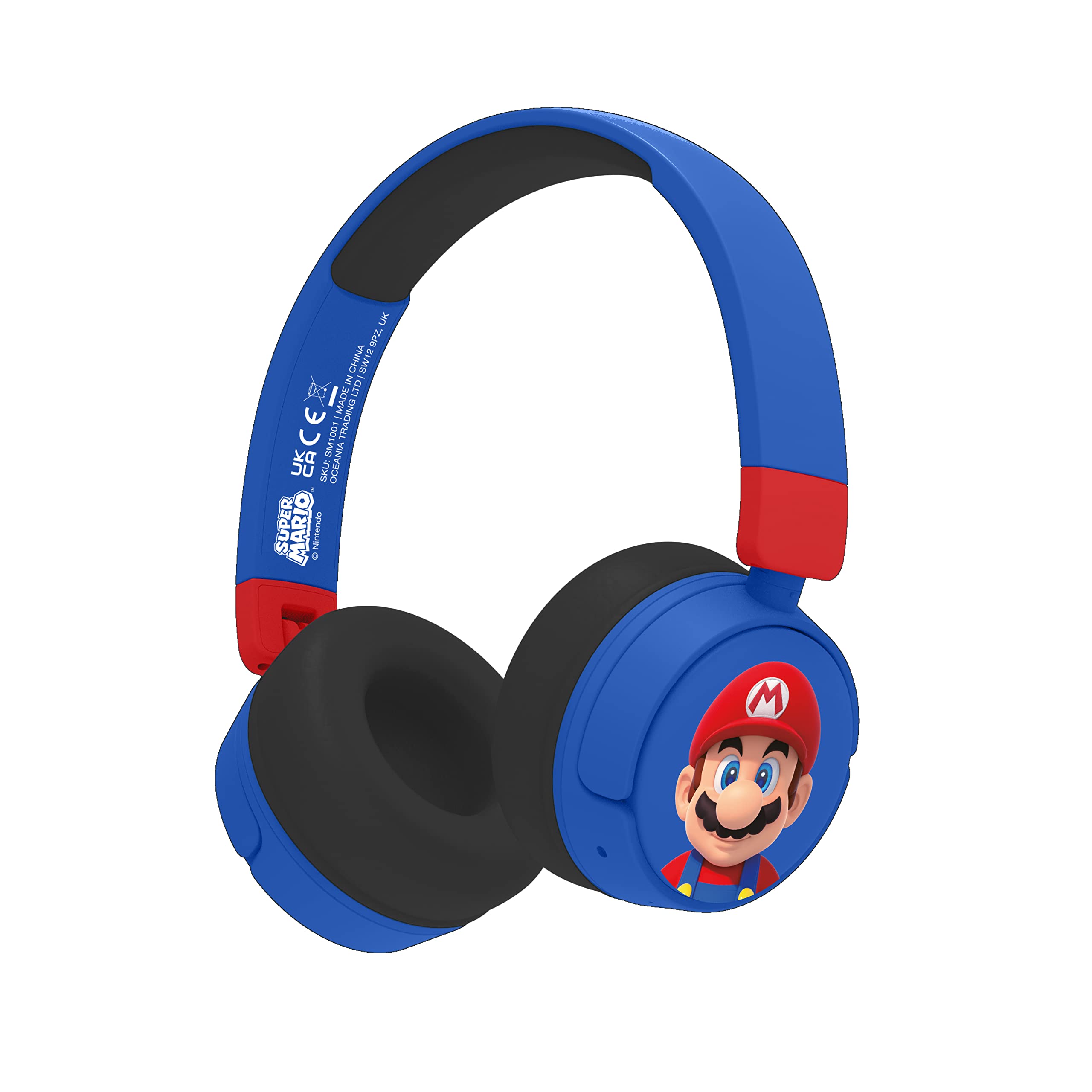 OTL Technologies Auriculares Infantiles INALÁMBRICOS Super Mario Bluetooth Plegables