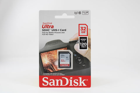 Tarjeta de Memoria SanDisk Ultra 32GB SD HC UHS-I - SDXC/ Clase 10/ 120MBs