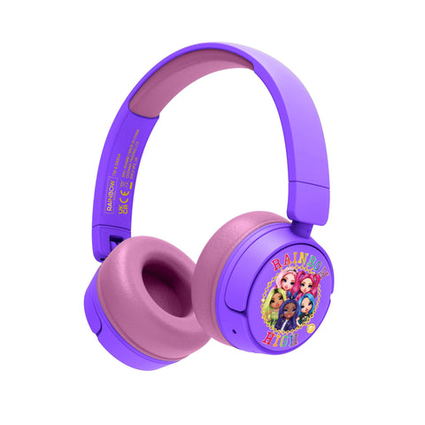 OTL Technologies Auriculares Infantiles INALÁMBRICOS Rainbow High Bluetooth Plegables