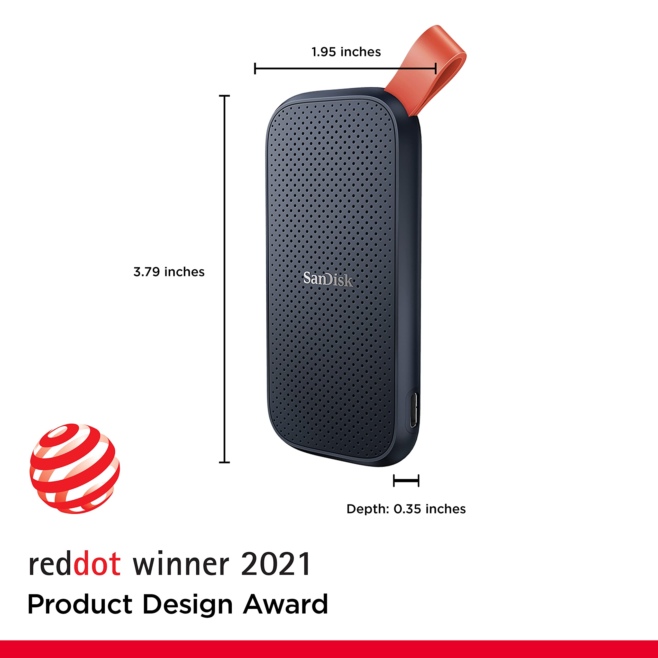 Disco Externo SSD SanDisk Portable 2TB/ USB 3.2 Gen 2