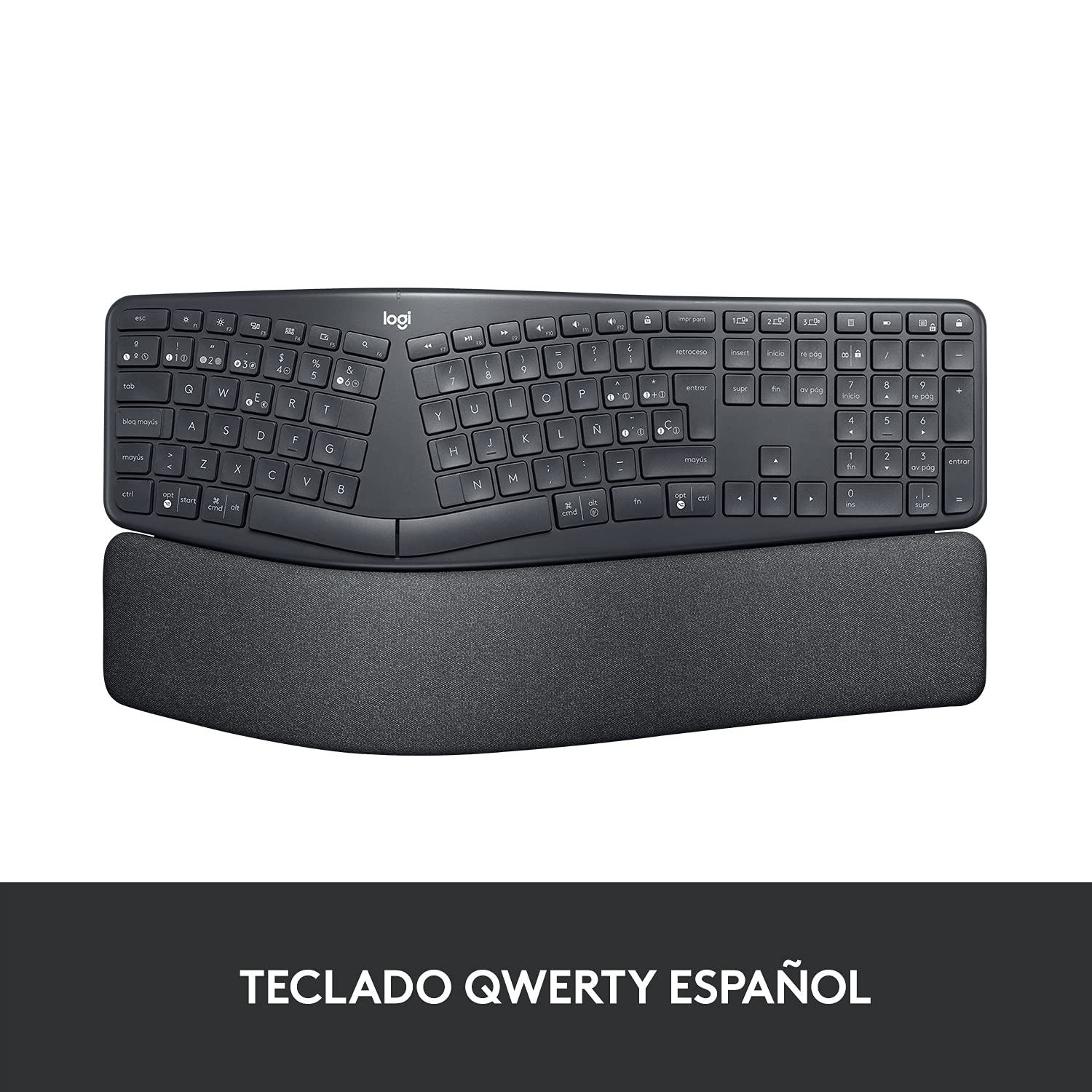 Teclado Inalámbrico por Bluetooth Logitech Ergo K860