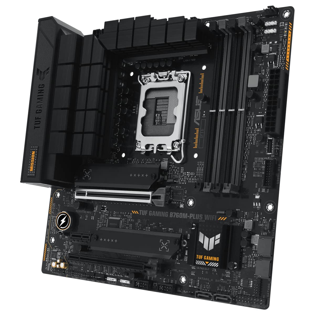 Placa Base Asus TUF GAMING B760M-PLUS WIFI/ Socket 1700/ Micro ATX