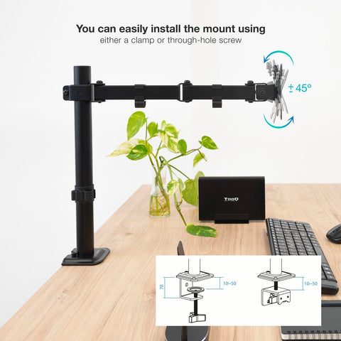 Soporte para Monitor TooQ DB1801TN-B/ hasta 8kg