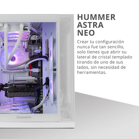 Caja Gaming Semitorre Nox Hummer Astra Neo/ Blanca